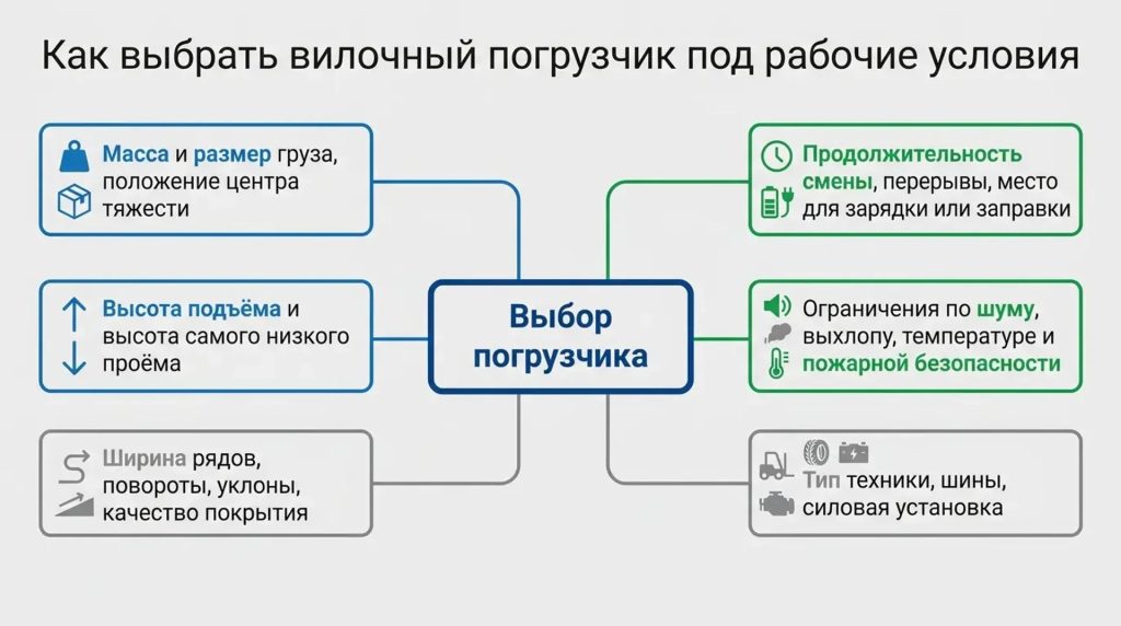 Как выбирают вилочный погрузчик